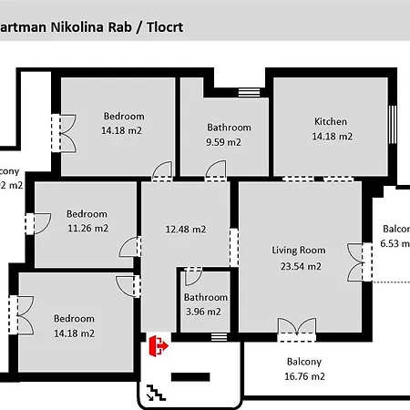 Nikolina Rab Apartment Rab Town